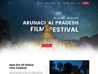 Film festival adobexd design ui uidesign uidesigner uiuxdesign ux webdesign website