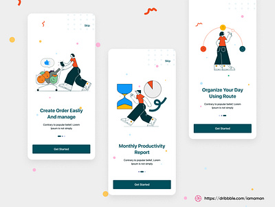 Mobile Onboarding Screen app design designer mobile app onboarding uidesign uiux uxdesign