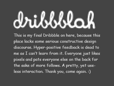 It's The Final Dribbble dribbble ever last