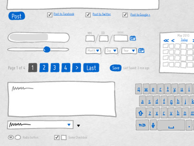 ISN Widgets & Buttons buttons sketch ui widgets