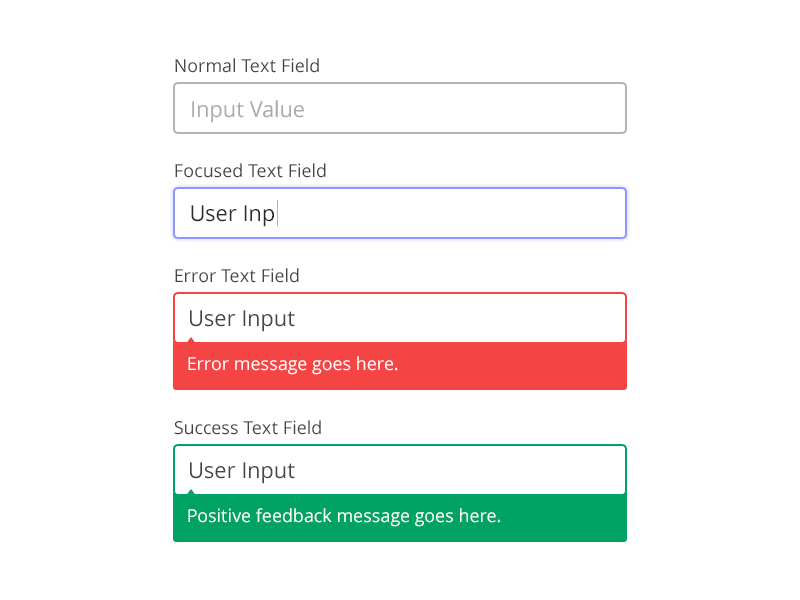 Text suggest. Input Error. Text field UI. Input Error UI. Input field.