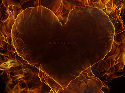 Burning Love burning fire heart love