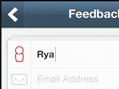 iPhone Feedback back button feedback form icon iphone navigation top bar