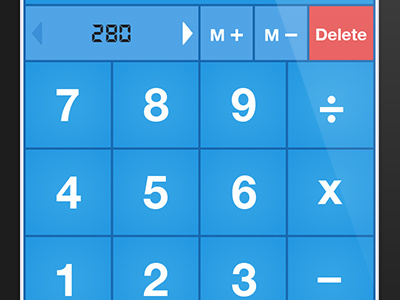 Calculator android app blue buttons calculator iphone mobile