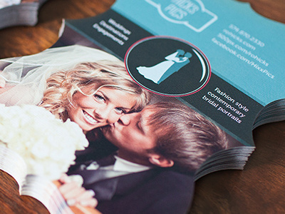 Photography Promo Card Prints bride cards cut die groom hicks pics photography print prodpi promo wedding