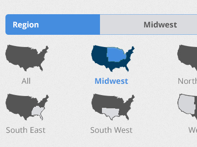 Region Filters college filter icon interface midwest region state
