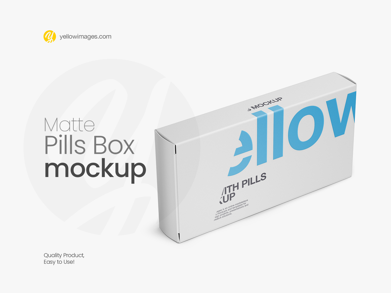 Download Matte Pills Box Mockup Halfside View By Dmytro Ovcharenko On Dribbble PSD Mockup Templates