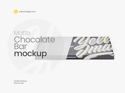 Matte Chocolate Bar Mockup bar branding chocolate design food matte mock up mockup package packaging