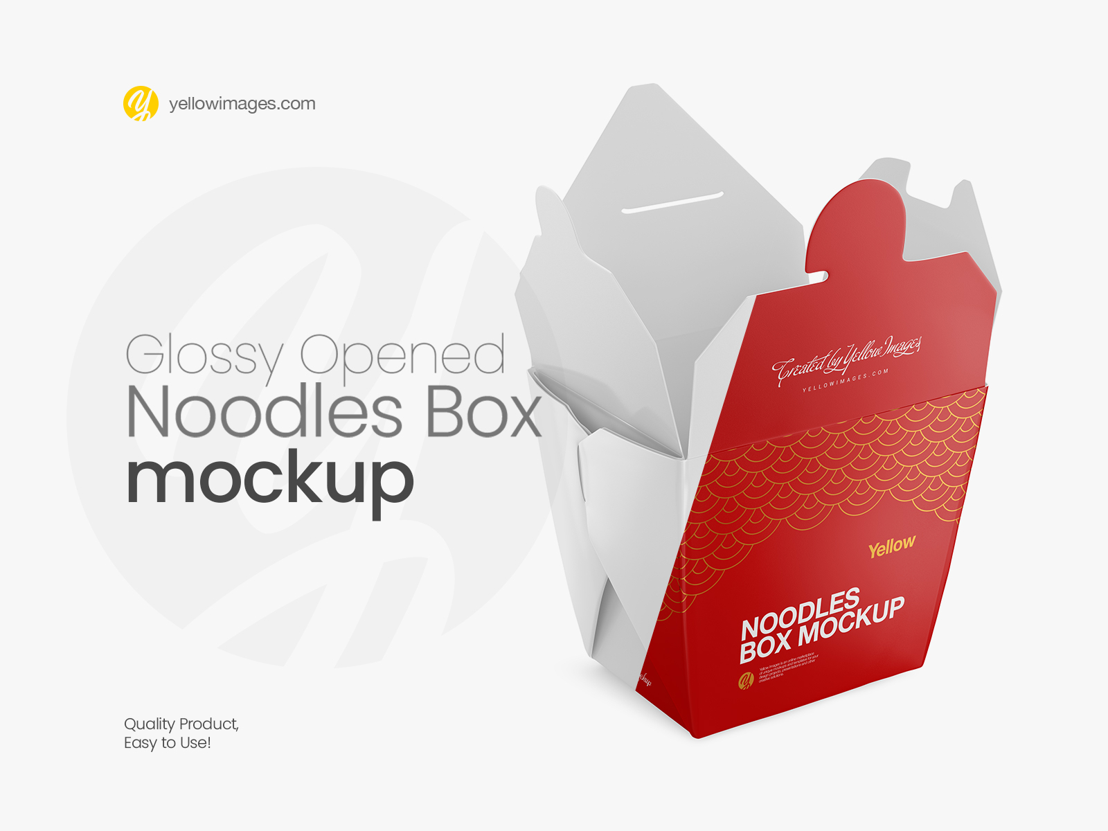 Download Opened Glossy Noodles Box Mockup Half Side View By Dmytro Ovcharenko On Dribbble