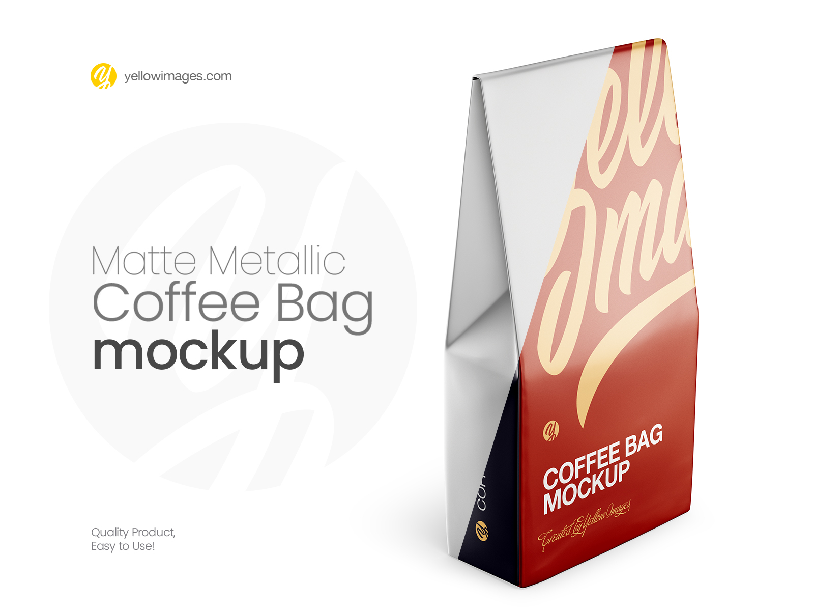 Download Matte Metallic Bag Mockup Half Side View By Dmytro Ovcharenko On Dribbble Yellowimages Mockups