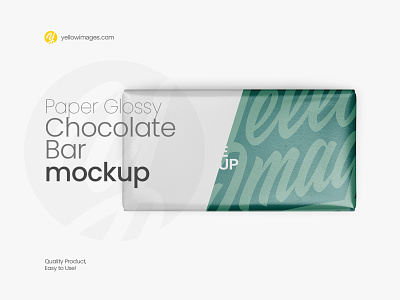 Download Download Glossy Metallic Chocolate Bar Top View Psd Mockup Potoshop PSD Mockup Templates