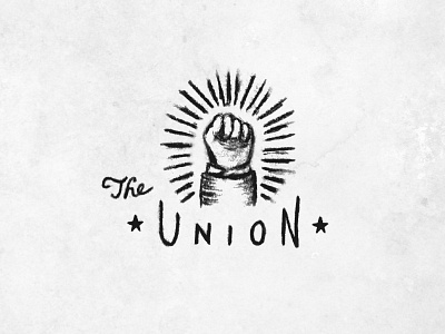 The Union - team logo custom type hand drawn logo sketch type typography vintage