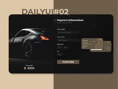 DailyUI #02 - Credit Card Checkout