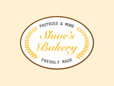 Shwe's Bakery Logo branding logo typography