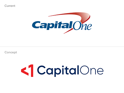 Capital One Concept Logo branding logo minimal typography