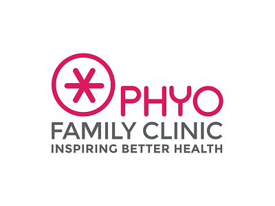 Phyo Family Clinic branding logo minimal typography