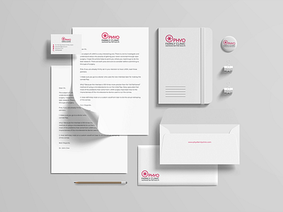 Phyo Family Clinic Stationery Branding