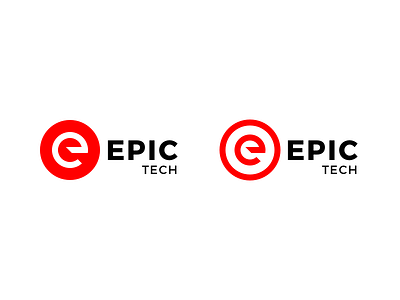 Epic Tech epic line logo minimal tech