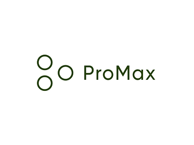 ProMax Midnight Green branding icon line logo minimal tech typography