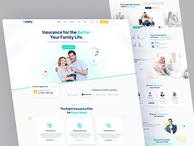 Insurance landing page