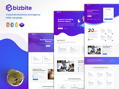 Banner Dribble2 agency website bootstrap theme branding business website corporate business landing page ui design ui ux website design website templates