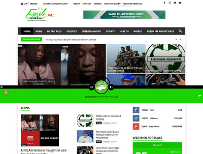 freshfmnigeria.com - Site is Live blog design responsive design web website design