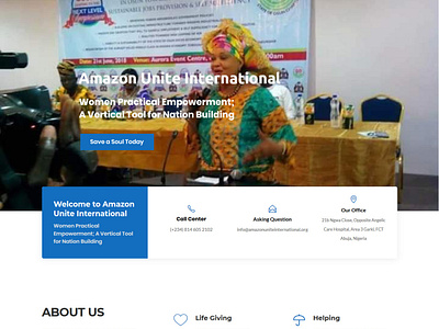 amazonuniteinternational.org - Website is Live