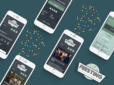 Feesting - Webdesign elburg graphic design holland layout responsive ux web webdesign