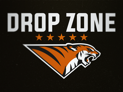 Drop Zone Client Work adobe adobe illustrator adobe photoshop branding contractor design drop zone illustration military tiger tiger logo vector