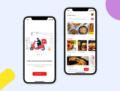 Food app delivery app design mobile app ui ux