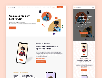 MP Landing Page app design typography ui ux we web