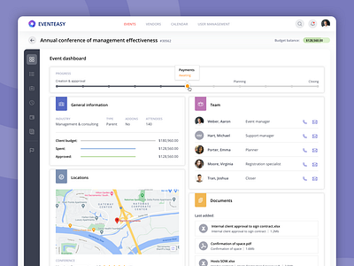 EventEasy: Dashboard