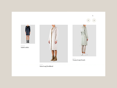 Rino & Pelle—Slider animation clean contemporary fashion fashion brand interface luxury minimal serif slider slider design ui web webdesign website women