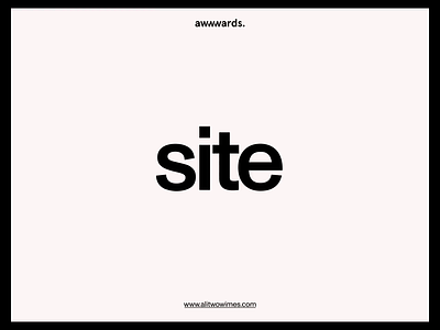 Ali Ali—Site of the Month animation award clean director film grotesk interface minimal portfolio ui video web webdesign website