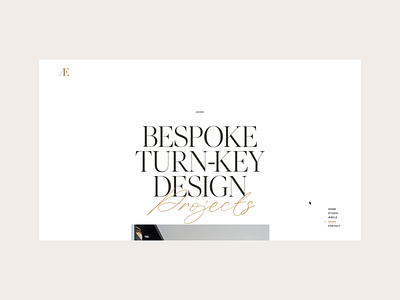 Æbele Interiors—Transition animation architecture beige clean desinger furniture gold hover interior luxury minimal script scroll serif smooth transition ui web webdesign website