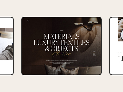 Æbele Interiors—Details architecture atelier clean design elegant furniture gold header hero interior ipad luxury minimal script serif studio ui web webdesign website