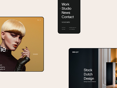 Exo Ape—Details agency clean fashion header hero interior design minimal mobile portfolio responsive tablet ui web webdesign website