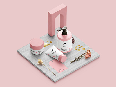 SHIMA Skin Care Products branding design graphic design logo