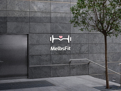 MelbsFit branding graphic design logo