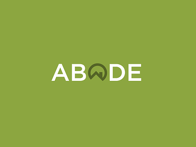 Abode gotham green house icon logo logotype