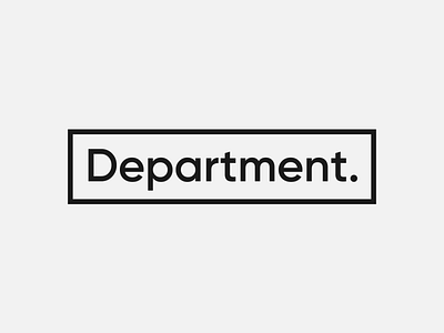 Department blackandwhite brand branding gilroy logo logodesign logotype minimal