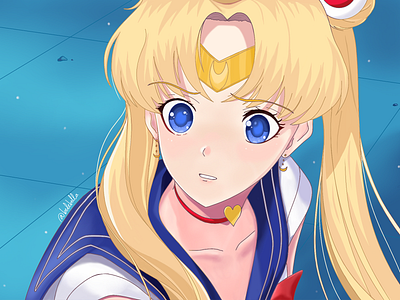 Sailormoon Fanarts Challenge art character design digital art digital illustration digital painting drawing fan art fanart fantarts illustration illustration art sailormoon sketch usagi