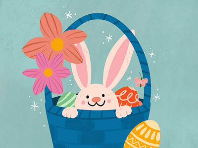 Easter Basket basket bunny cute easter egg spring