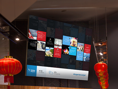 Sydney Airport Social Wall