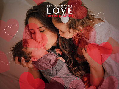 Gif Animated Love Photoshop Action add on beautiful commercial use download gif gif animation gift idea gogivo graphic design love photoshop photoshop action premium romance smooth animation valentine day valentines day card valentines day gift
