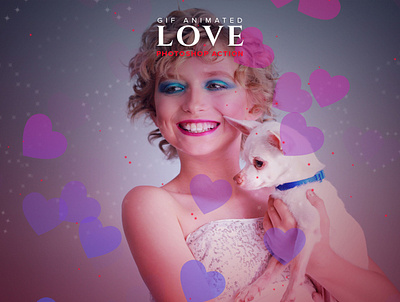 Gif Animated Love Photoshop Action add on beautiful commercial use download gif gif animation gift idea gogivo graphic design instant download love photoshop photoshop action premium romance smooth animation valentine day valentines day card valentines day gift