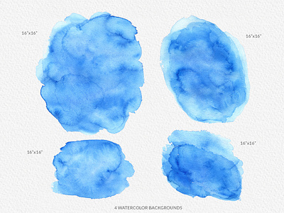 Free Watercolor Backgrounds And Splatter Cliparts