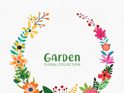 Garden Floral Clipart Collection