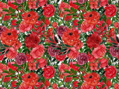 Free Rose Watercolor Patterns