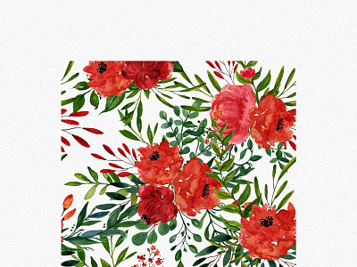 Free Rose Watercolor Patterns